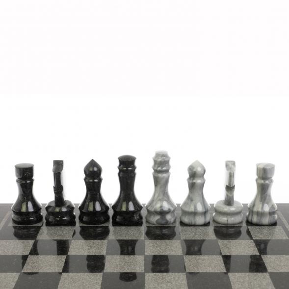 Шахматы &amp;quot;Турнирные&amp;quot; змеевик мрамор доска 40х40 см 126669