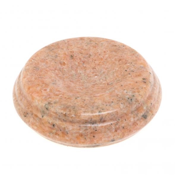 Подставка под шар из розового мрамора 10х10х3см 126896