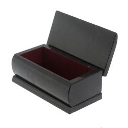 Шкатулка из черного змеевика 15х7,5х6 см