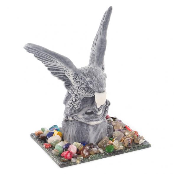 Сувенир «Орел со змеей» из мрамолита 119825