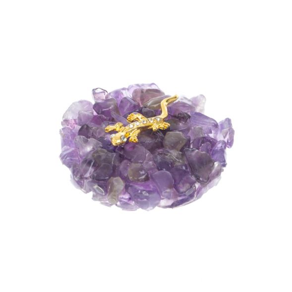 Магнит &amp;quot;Аметист&amp;quot; с ящерицей 5х5х1 см 128615