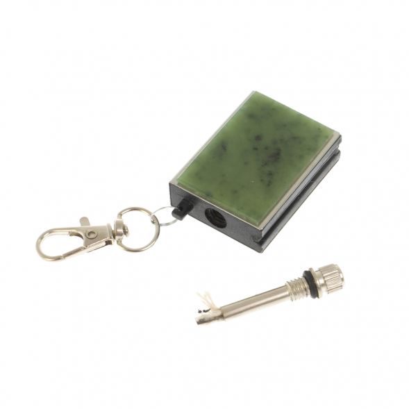 Брелок огниво &amp;quot;Вечная спичка&amp;quot; с накладкой из камня нефрит 2,8х1,3х5 см 129292