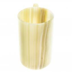 Кружка пивная из камня оникс 11х7,5х12,5 см 350 мл