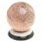 Шар "Антистресс" из розового мрамора 9 см на подставке