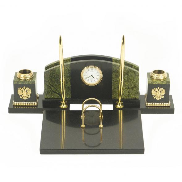 Настольный набор  из змеевика 118665