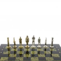 Шахматы сувенирные &amp;quot;Великая Отечественная война&amp;quot; доска 40х40 см змеевик