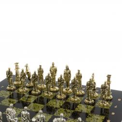 Шахматы сувенирные &amp;quot;Великая Отечественная война&amp;quot; доска 40х40 см змеевик