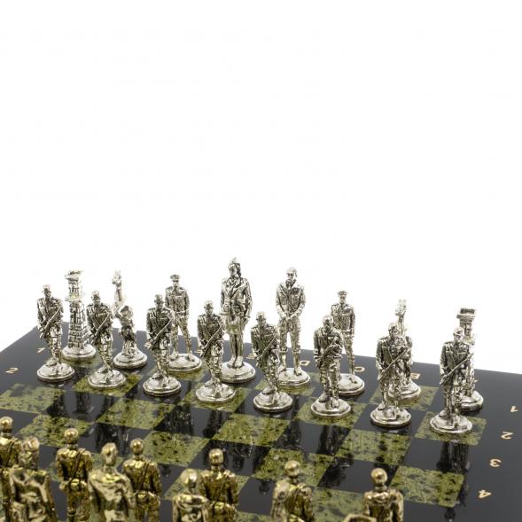Шахматы сувенирные &amp;quot;Великая Отечественная война&amp;quot; доска 40х40 см змеевик 129836
