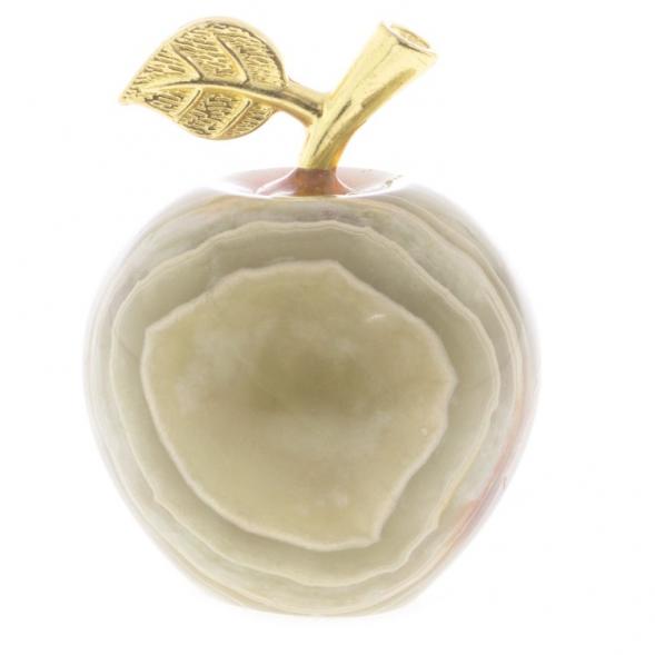 Сувенир &amp;quot;Яблоко&amp;quot; оникс зелено-коричневый 3,9х5,2 см (1,5) 121858