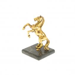 Сувенир &amp;quot;Лошадка&amp;quot; змеевик металл