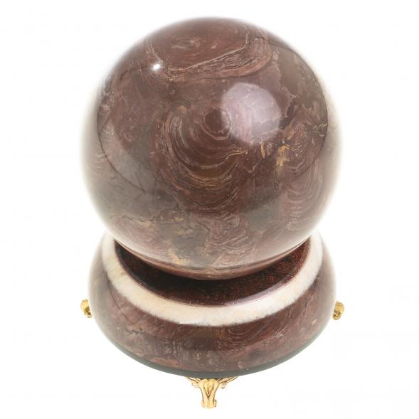 Сувенир &amp;quot;Шар Антистресс&amp;quot; 10,5 см из лемезита на подставке 123557