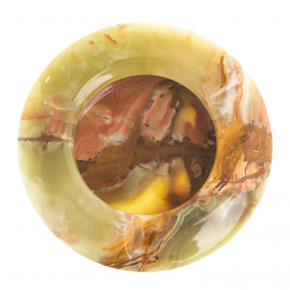 Пепельница из камня оникс 12,5х12,5х3,5 см (5) 123911