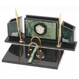 Письменный набор &amp;quot;Стенка&amp;quot; камень офиокальцит