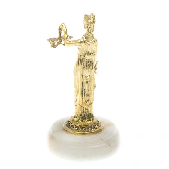 Статуэтка &amp;quot;Фемида&amp;quot; из бронзы на подставке из кварца 128316