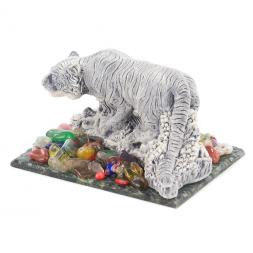 Сувенир фигурка "Амурский тигр большой" из мрамолита