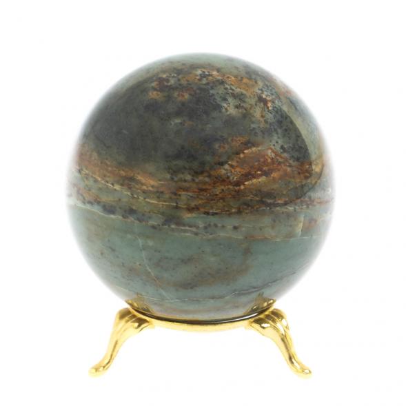 Шар 7,5 см камень офиокальцит 121509