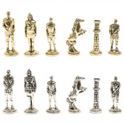 Шахматы из змеевика и мрамора &amp;quot;Великая Отечественная война&amp;quot; доска 40х40 см