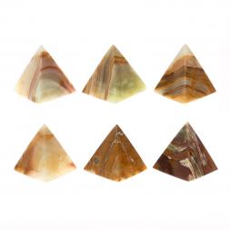 Пирамида из натурального оникса 4,7х4,7х5 см (2)