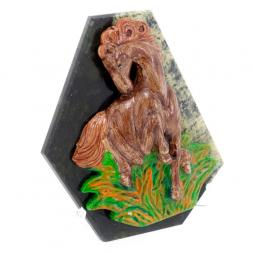 Магнит "Лошадка на лугу" змеевик