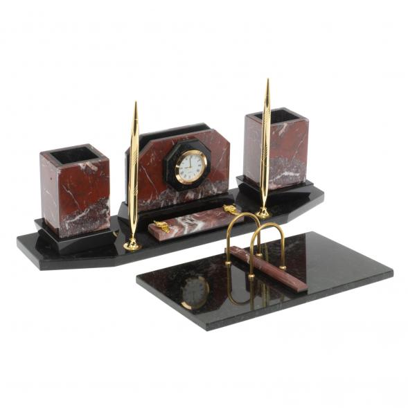 Настольный набор из натурального камня креноид 127053