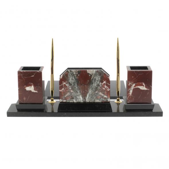 Настольный набор из натурального камня креноид 127053