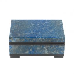 Шкатулка из иркутского лазурита 10х7,5х4,5 см