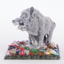 Сувенир &amp;quot;Кабан&amp;quot; из мрамолита