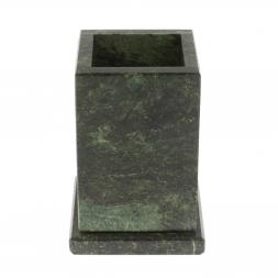 Карандашница из шабровского змеевика 8х8х11,5 см