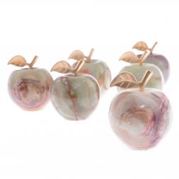 Сувенирное яблоко камень оникс 5,1х6,5 см (2)