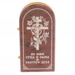 Икона складная &amp;quot;Семистрельная&amp;quot; арка средняя камень обсидиан