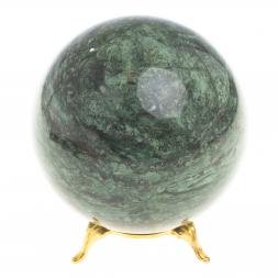 Шар из темно-зеленого змеевика 9 см