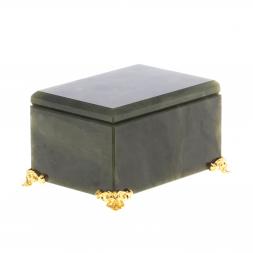 Шкатулка из нефрита 9х7х5 см