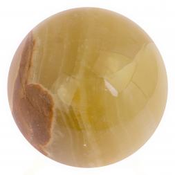 Шар из оникса медовый 7,5 см (3)