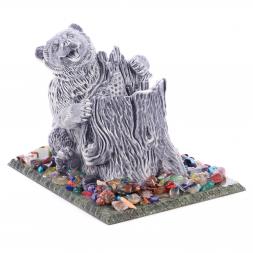 Карандашница &amp;quot;Медведь&amp;quot; из мрамолита