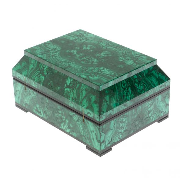Малахитовый ларец 17х13х8,5 см 128694