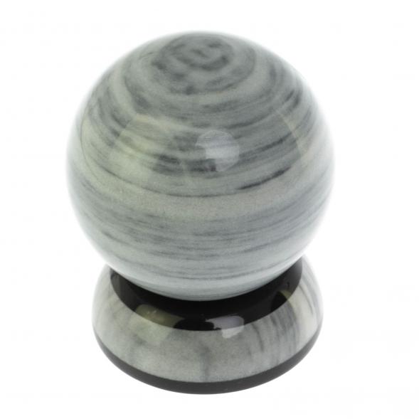 Шар на подставке из серого мрамора 9,5 см 128770