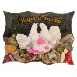 Магнит &amp;quot;Голуби&amp;quot; змеевик