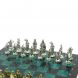 Шахматы &amp;quot;Рыцари крестоносцы&amp;quot; доска 44х44 см из змеевика 128238