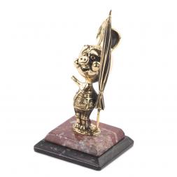 Статуэтка "Пятачок с зонтиком" бронза креноид