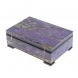 Шкатулка из камня чароит 12х8х4 см 128473