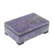Шкатулка из камня чароит 12х8х4 см 128473