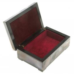 Каменная шкатулка из агата 12х8х4,8 см