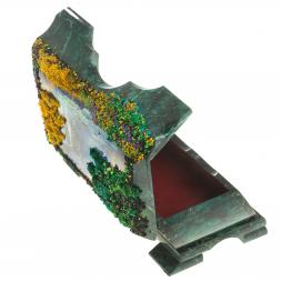 Шкатулка с рисунком &amp;quot;Водопад&amp;quot; змеевик 21х12х8,5 см ПЗ