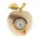 Часы «Яблоко» из бежевого оникса 5×6 см (2) 124640