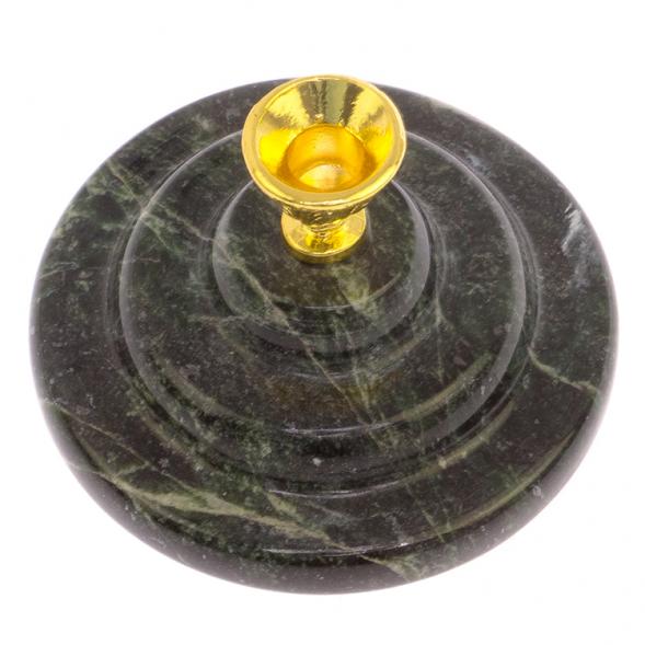 Подсвечник церковный из змеевика 7х4,5 см 125772