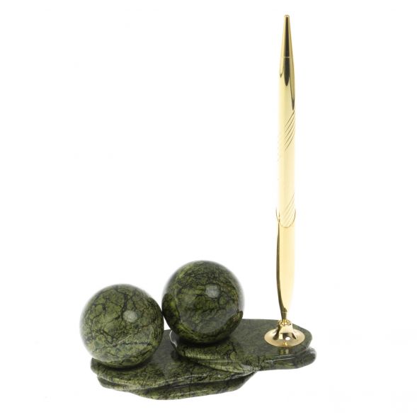 Композиция &amp;quot;Два шара&amp;quot; из змеевика 128772