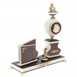 Письменный настольный набор "Георгий Победоносец" мрамор