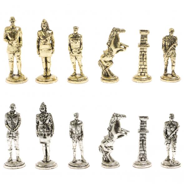 Шахматы &amp;quot;Великая Отечественная война&amp;quot; мрамор змеевик 40х40 см 129840