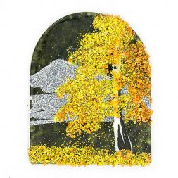 Магнит с рисунком "Арка" малый камень змевик