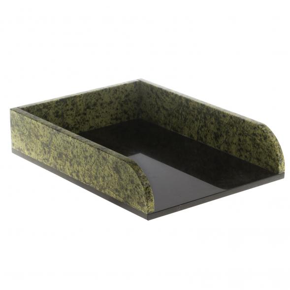 Письменный набор &amp;quot;Орел&amp;quot; из змеевика с бюваром и лотком для бумаг А4 124569